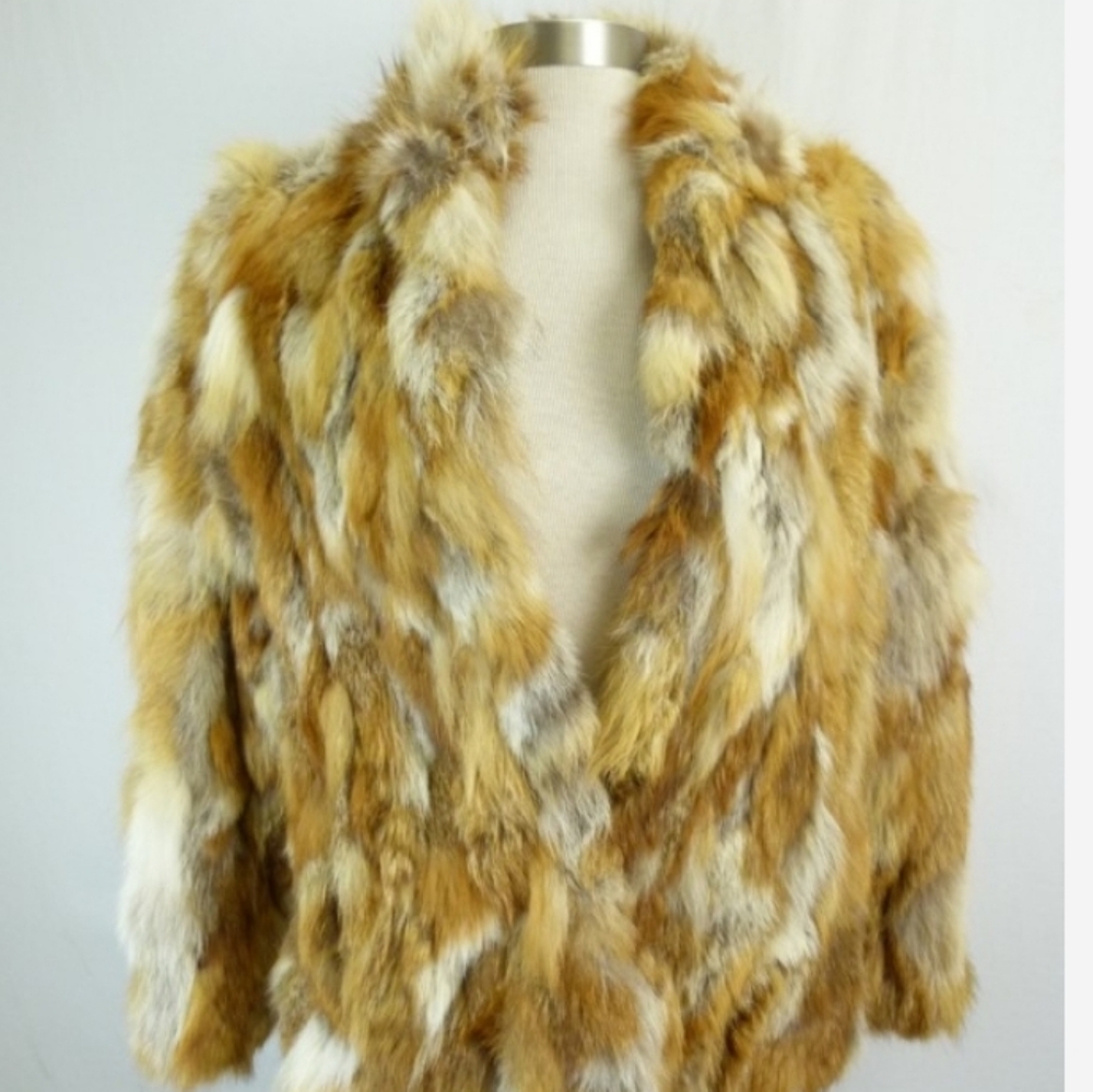 VNTG Jacques Saint Laurent MultiFur Patchwork Coat